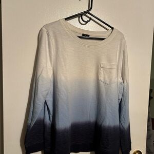 Talbots ombré Long Sleeve Top